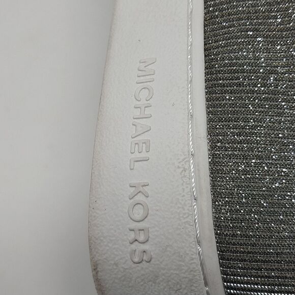 Michael Michael Kors Slip on Shoes. Silver sparkle color. Size 7M. - Picture 14 of 16